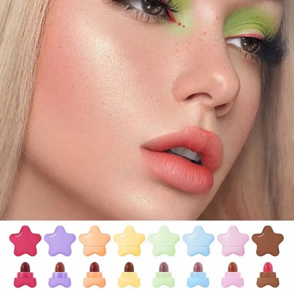 Set Of 8 Mini Cute Star Lipstick, Mini Little Star Lipstick, Mini Little Star, Portable Cute Lipstick, Universal Little Star Lip Gloss, Long Lasting Lip Gloss Set Of 8 Mini Cute Star Lipstick, Mini Little Star Lipstick, Mini Little Star, Portable Cute Lipstick, Universal Little Star Lip Gloss, Long Lasting Lip Gloss